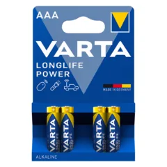 Varta Alkaline AAA 4pcs Longlife Power - Alkaline AAA 4pcs Longlife Power