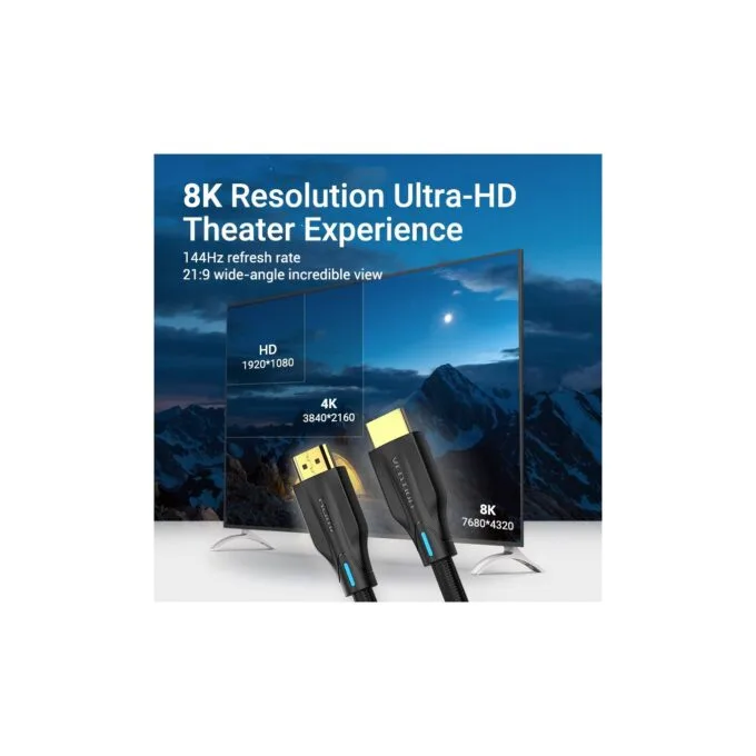Vention AAUBH HDMI 2.1 8K Braided Cable 2.0m — image 4