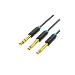 Vention AUDIO 6.3mm M to 2x6.3mm M TRS Cable - BATBH - 2.0m