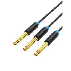 Vention AUDIO - BATBI - 6.3mm M to 2x6.3mm M TRS Cable 3.0m