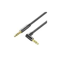 Vention Audio Cable - BAZBG - 3.5mm M-M Cable Braided Right Angle Metal 1.5m