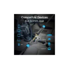 Vention AUDIO Extension Cable - VAB-B06-B500-M - 3.5mm M-F Extension Cable Metal 5.0m