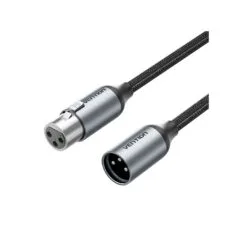 Vention AUDIO XLR M-F Cable Braided-Metal 3.0m - BKHHI - XLR M-F Cable Braided-Metal 3.0m