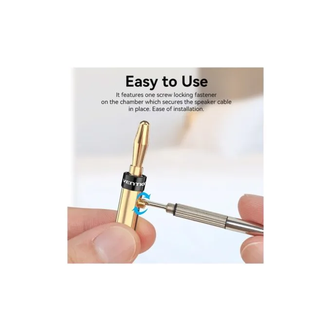 Vention Banana Plug Speaker Connector - BFDJ0-2 - Pair — image 3
