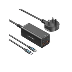 Vention Charger Desktop Station 100W 2xC 2xA+240W Cable Black - FBSBG-UK - 100W 2xC 2xA+240W Cable Black