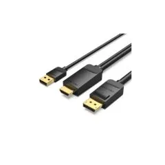 Vention Converter - ABJBH - HDMI to Displayport + USB power 2.0m