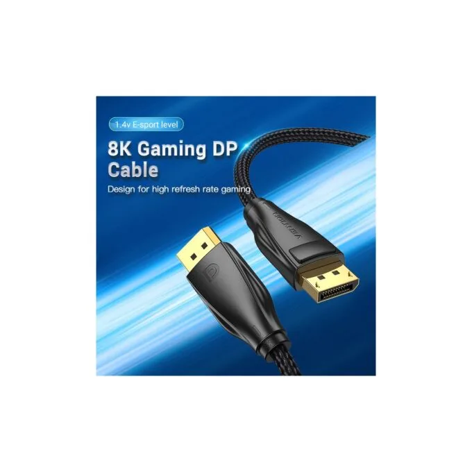 Vention DisplayPort Cable - HCCBJ - DP1.4 8K60Hz Braided 5.0m — image 2