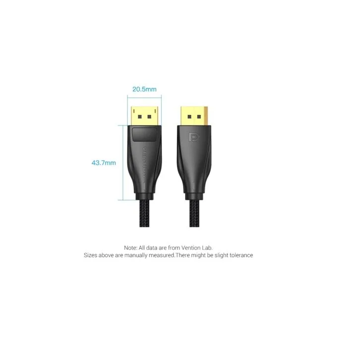 Vention DisplayPort Cable - HCCBJ - DP1.4 8K60Hz Braided 5.0m — image 17
