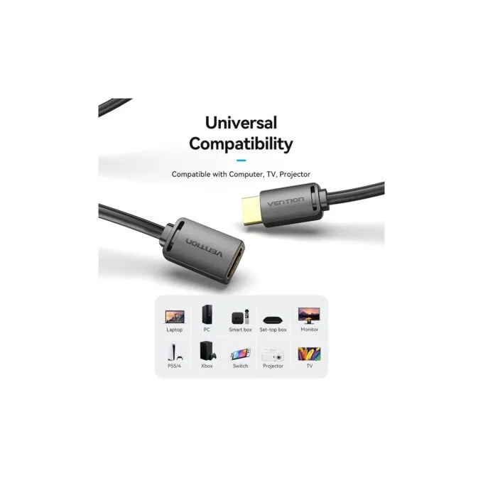 Vention HDMI Cable - AHCBF - 2.0 M-F Extension 1.0m — image 13