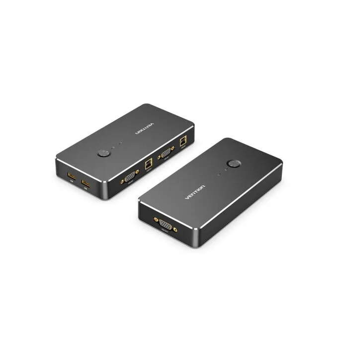 Vention KVM VGA Switch - DBEB0 - 2-Port 4K — image 1