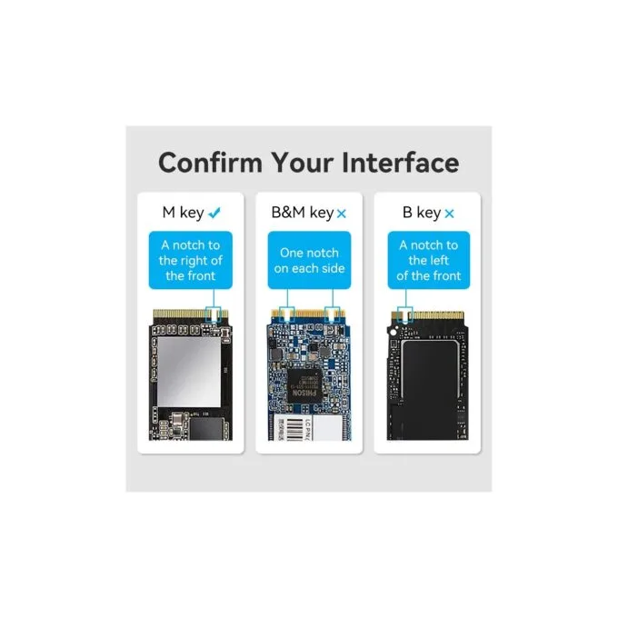 Vention M.2 NVMe SSD Enclosure - KPGH0 - USB 3.1 Gen2 10Gbps Metal — image 13