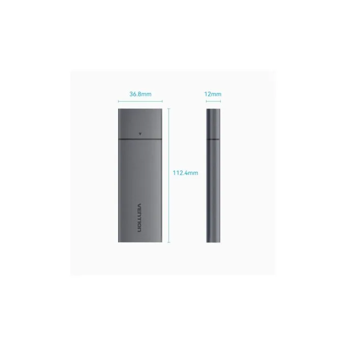 Vention M.2 NVMe SSD Enclosure - KPGH0 - USB 3.1 Gen2 10Gbps Metal — image 14