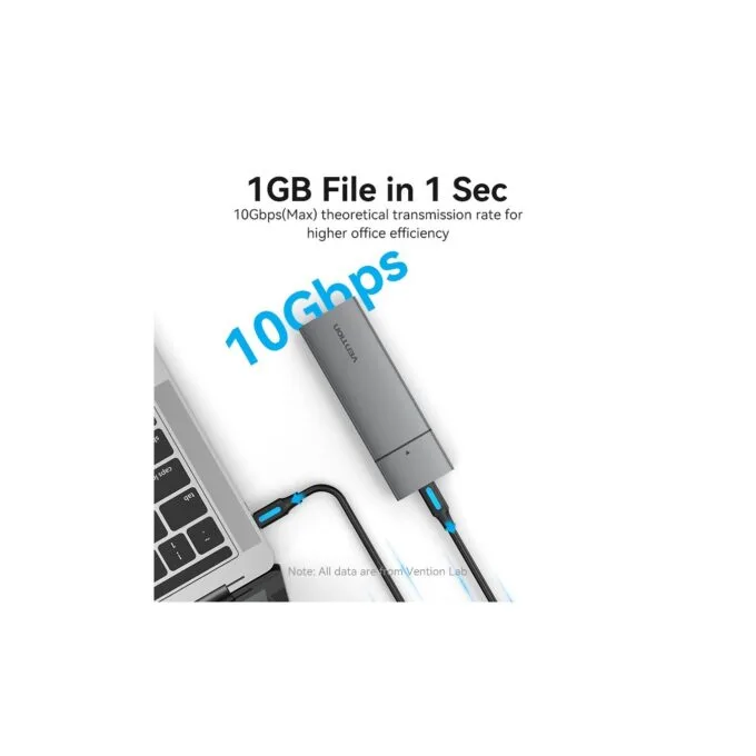 Vention M.2 NVMe SSD Enclosure - KPGH0 - USB 3.1 Gen2 10Gbps Metal — image 4