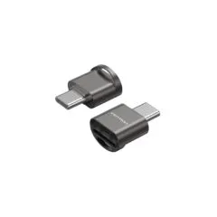 Vention Metal USB-C Card Reader for Micro SD Cards - CLMH0 - Metal USB-C Card Reader for Micro SD Cards