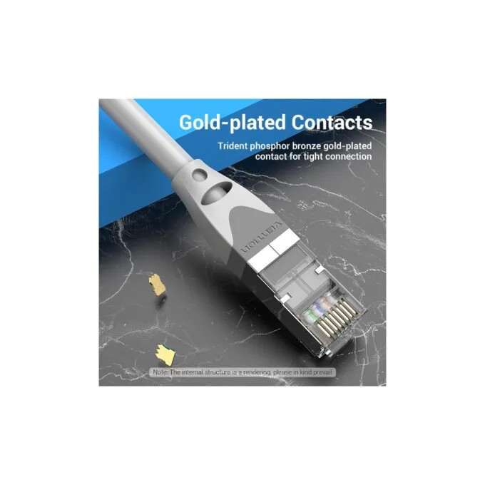 Vention NETWORK Cable CAT6A SFTP - IBHHH - 2.0m Gray — image 7