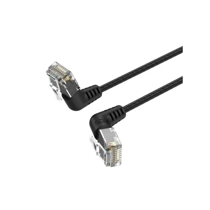 Vention NETWORK Cable - IBOBH - Cat6A UTP Rotate Right Angle Slim 2.0m Black — image 1