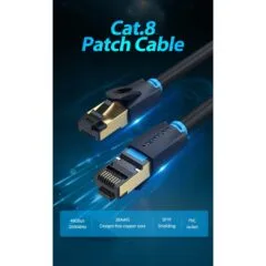 Vention Network Cable - IKABN - CAT8 SFTP 15.0m Black