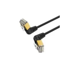 Vention Network Cable - IKLBJ - Cat8 SFTP Rotate Right Angle Slim 5.0m Black