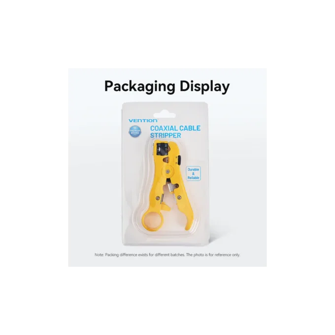 Vention NETWORK Tool Coaxial Cable Stripper - KEBY0 - Yellow — image 8
