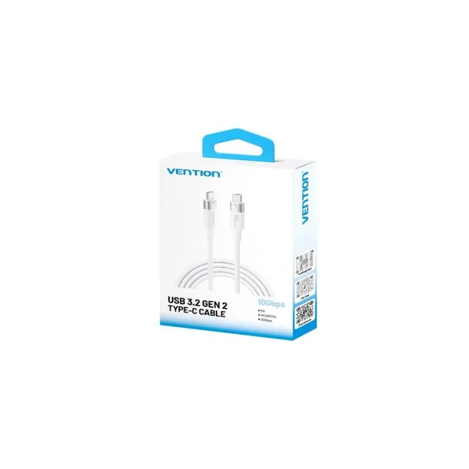 Vention TRGWF USB-C 3.2 Gen2 M-M 1.0m Braided Aluminum White — image 3