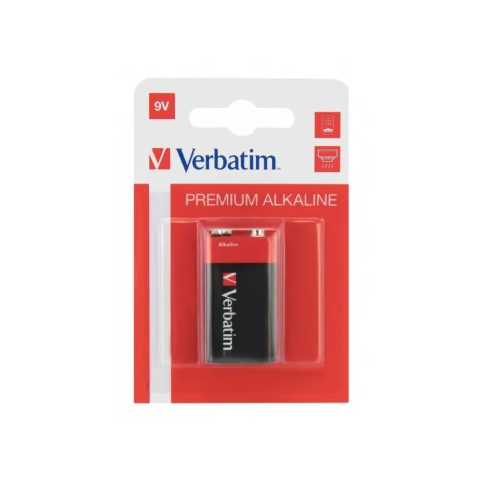 Verbatim 9V Alkaline Batteries - 1pc — image 1