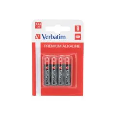 Verbatim Alkaline AAA 4pcs Batteries - Alkaline, AAA, 4pcs