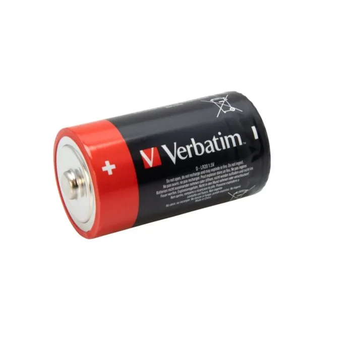 Verbatim Alkaline Batteries - D, 2pcs — image 3