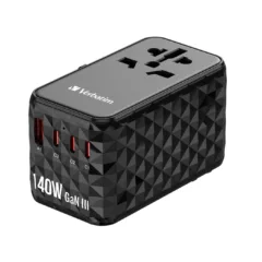 Verbatim Charger Travel Adapter World to World GAN III 140W 2xC 2xA - UTA-10 - World to World GAN III 140W 2xC 2xA