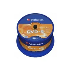 Verbatim DVD-R 4.7GB 16X 50-Pack Spindle - 43548 - Matt Silver