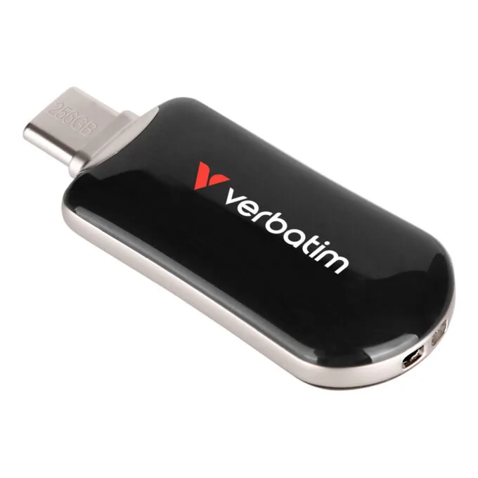 Verbatim Plectra USB-C Flash Drive - 30226 - Black, 256GB, USB 3.2 Gen 1 — image 3