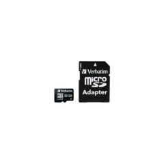 Verbatim Premium microSDHC 32GB - Class 10, 10 MB/s, SD Adapter Included - Black