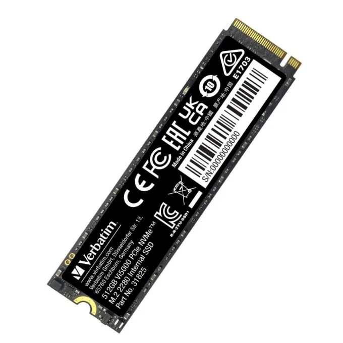 Verbatim Vi5000 512GB M.2 NVMe SSD - PCIe 4.0 x4 5000 MB/s - 49351 — image 3