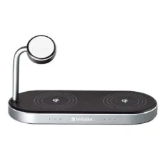 Verbatim Wireless Charger - WCS-03 - 3in1 Qi & MFI Certified for Apple Devices
