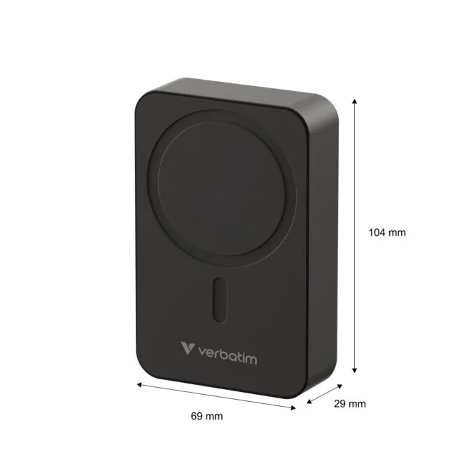 Verbatim Wireless Magnetic Powerbank - Qi2 15W + 35W Wired Charging 20000mAH Black — image 2