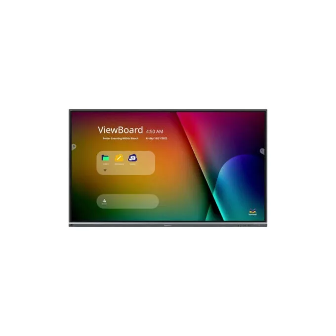 ViewSonic IFP8650-5F - 86-inch 4K Interactive Touch Display - Android 11, 8GB RAM, 64GB, 400 cd/m2, Infrared Touch, Black — image 1