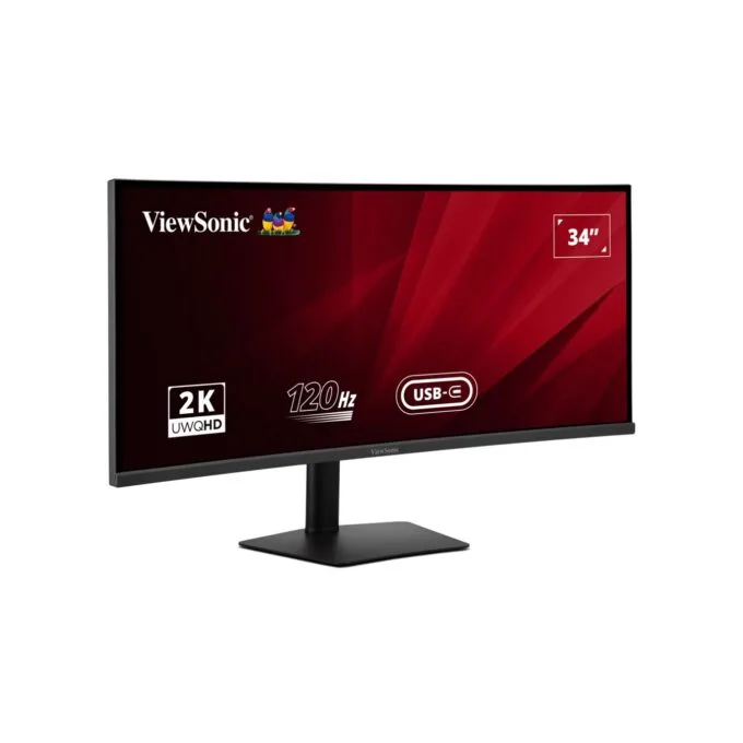 Viewsonic Monitor VA 34'' UWQHD IPS Curved UltraWide 120Hz USB-C Hub PD Speakers VA3420C — image 2