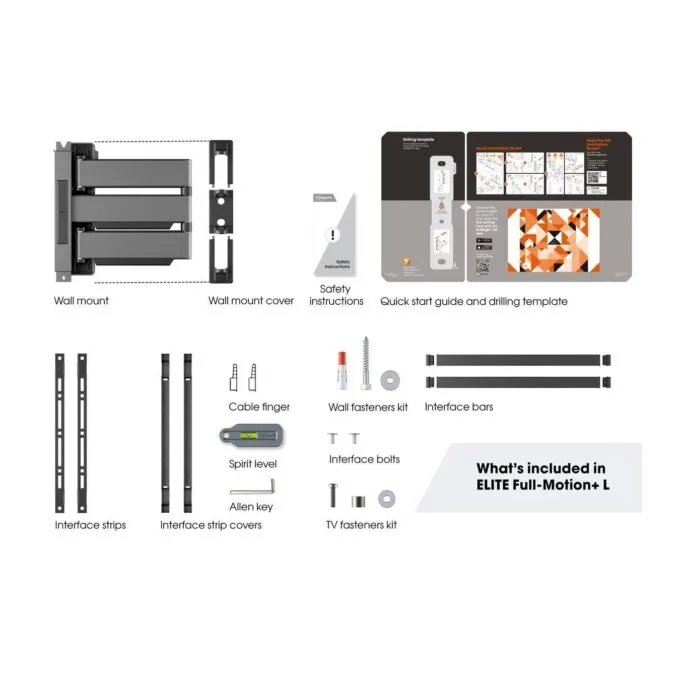 Vogels ELITE TV Wall Mount - TVM5645-G - 60x40 Turn up to 45kg Grey — image 8