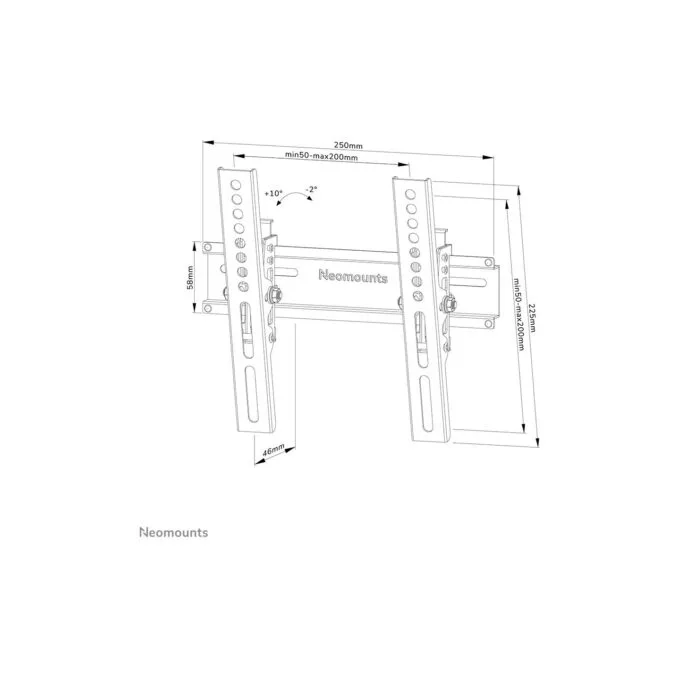 Wandhalterung für 24-55' Bildschirme 25KG Black Neomounts — image 8