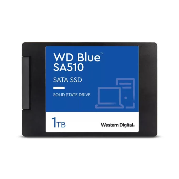 WD Blue SA510 SSD - WDS100T3B0A - 1TB SATA III 2.5in (7mm) Internal SSD, 560/520 MB/s — image 1