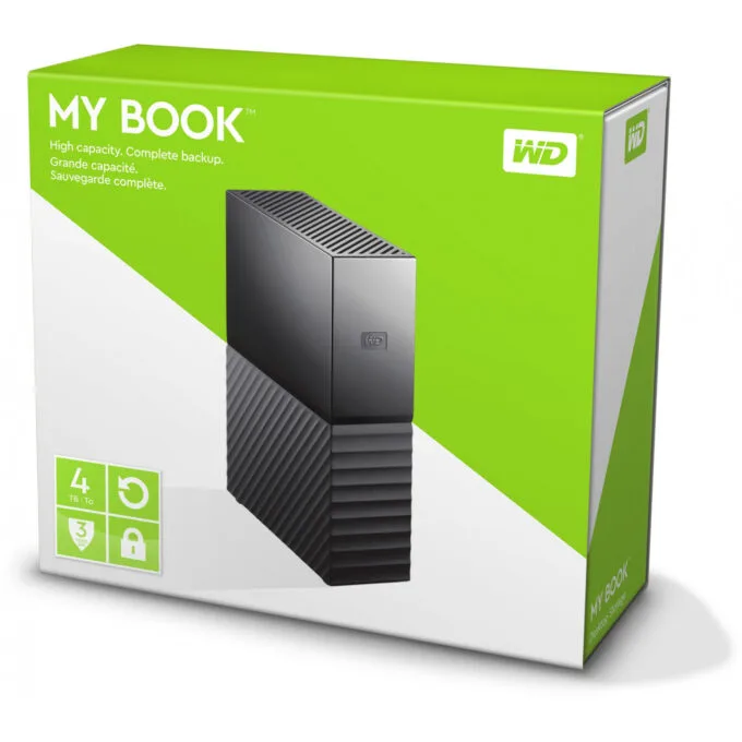 WD My Book 4TB Desktop External HDD USB 3.2 Gen1 Black WDBBGB0040HBK — image 11