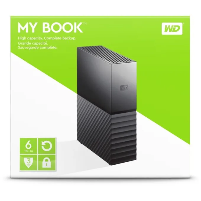 WD My Book 6TB Desktop External HDD USB 3.0 Black WDBBGB0060HBK — image 3