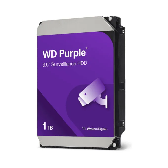 WD Purple Surveillance HDD - WD11PURZ - 1TB 5400RPM 64MB Cache 3.5" SATA III — image 1