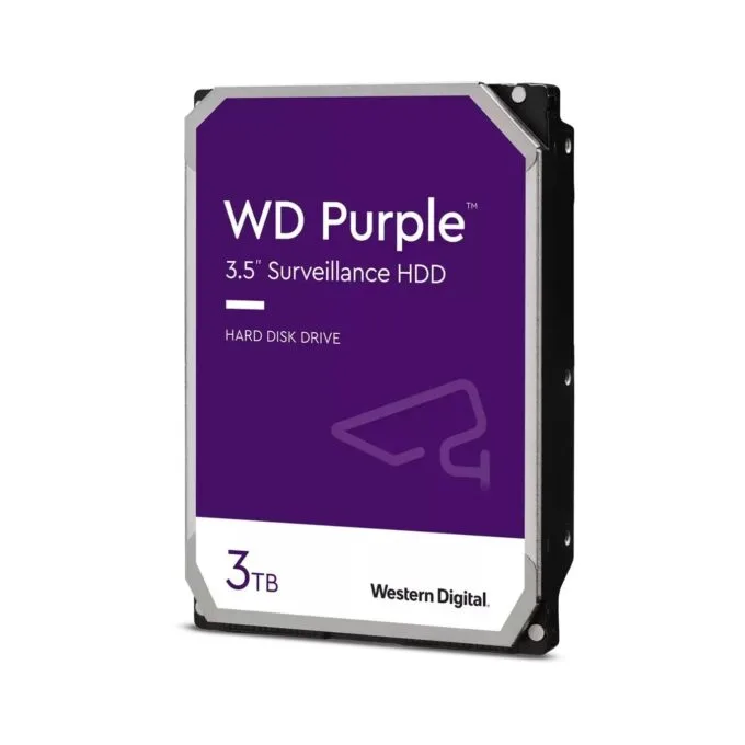 WD Purple Surveillance HDD - WD33PURZ - 3TB, 5400RPM, 256MB Cache, SATA 6Gb/s, 3.5in — image 1