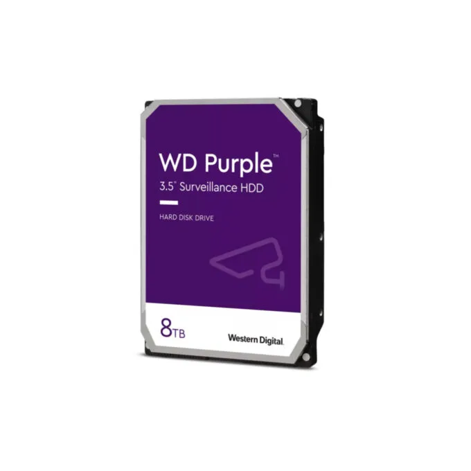 WD Purple Surveillance HDD - WD85PURZ - 8TB 3.5in SATA 6Gb/s, 256MB Cache, 5400 RPM — image 1