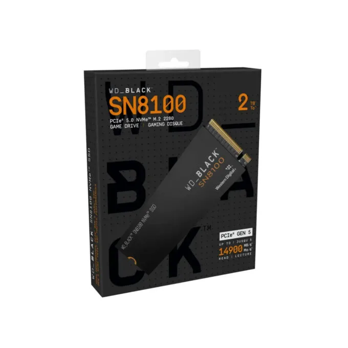WD_BLACK SN8100 2TB NVMe Gen5 SSD - PCIe 5.0 x4 M.2 2280 - WDS200T1X0M — image 1