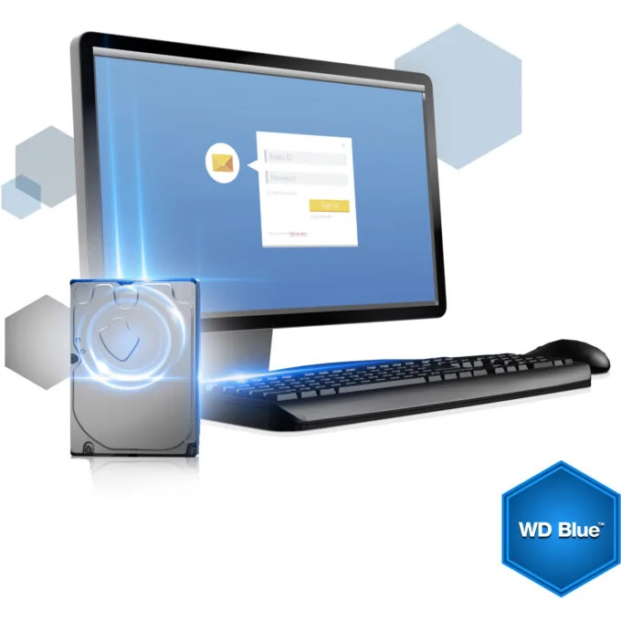 Western Digital Blue 500GB HDD - WD5000AZLX - 3.5" SATA III, 7200 RPM, 32MB Cache — image 4
