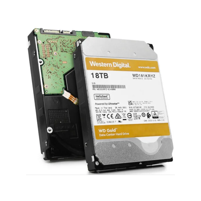 Western Digital Gold 18TB Enterprise HDD - 7200 RPM 512MB SATA III 3.5" - WD181KRYZ — image 2