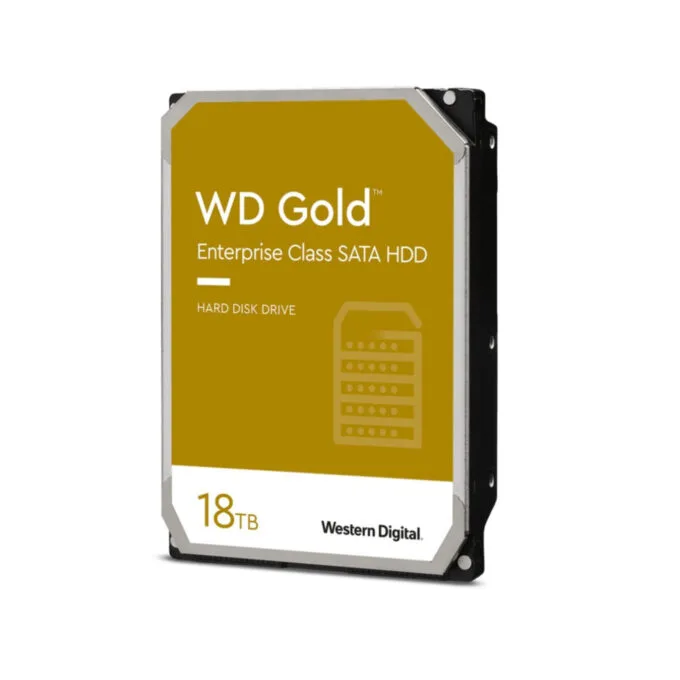Western Digital Gold 18TB Enterprise HDD - 7200 RPM 512MB SATA III 3.5" - WD181KRYZ — image 1