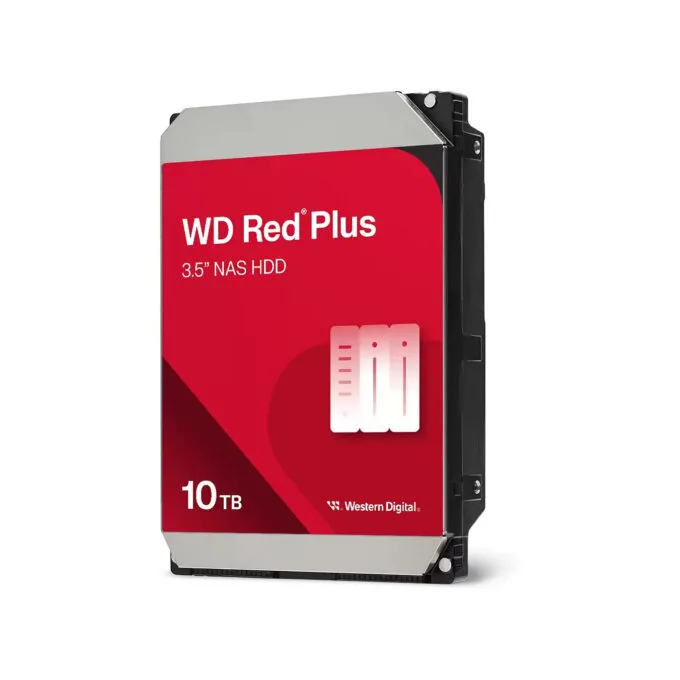 Western Digital Red Plus 10TB - 7200 RPM 256MB SATA III 3.5" NAS HDD - WD100EFGX — image 1