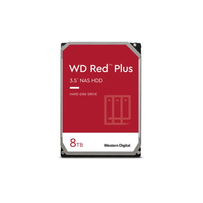 Western Digital Red Plus 8TB - 5640 RPM 256MB SATA III 3.5" NAS HDD - WD80EFPX — image 1